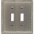 Double Toggle Solid Brass Pewter Finish