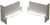 4-9/16 Inch White PVC End Caps for SureSill Sloped Sill Pans (Pair)