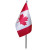 Canadian Stick Flag - 5 Inch x 10 Inch