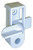 Storm Door Deadbolt White