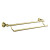 Devonshire 24 Inch Double Towel Bar in Vibrant Polished Brass