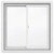 5000 SERIES Vinyl Double Sliding Window 42x42 featuring J Channel Brickmould