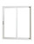 Sliding Patio Door with Low E-6 Foot Wide X 81 7/8 High-5 3/8 Inch Jamb Depth Left Hand Operation