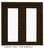 Steel Garden Door-5 Ft. x 82.375 In. Pre-Finished Commercial Brown LowE Argon-Right Hand