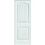 Primed 2-Panel Plank Smooth Prehung Interior Door 28 In. x 80 In. Left Hand