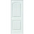 Primed 2-Panel Plank Smooth Prehung Interior Door 30 In. x 80 In. Right Hand
