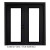 Steel Garden Door-6 Ft. x 82.375 In. Pre-Finished Black LowE Argon-Left Hand