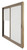 Double Sliding Patio Door - Internal Mini Blinds - 5 Ft. / 60 In. x 80 In. Sandstone