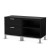 Flexible Collection 2-Drawer & 2-Shelf Unit Black Oak