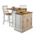 Woodbridge Two Tier Kitchen Island With Matching Stools