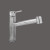 Pure Water Series - Single Side Lever Stainless Steel Kitchen Faucet - Brushed Stainless Steel Finish