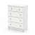 Moonlight 4-Drawer Chest Pure White