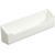 Polymer White Sink Front Tray with Ring Holder - 11 Inches Wide