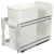 Single 35 Quart Bin White Soft-Close Waste and Recycling Unit - 11.81 Inches Wide - Lid is not Included