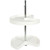 Kidney Shaped 2 Shelf Poly Lazy Susan - 18 Inches Diameter