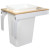 Single 50 Quart Bin White Soft-Close Top-Mount Waste and Recycling Unit - 14.5 Inches Wide - Lid is not Included