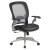 Professional Light Air Grid Back Chair with Leather Seat