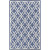 Handmade Trellis Cream Dark Night Blue&nbsp; Rug - 5 Ft. x 8 Ft. 0 In.