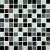 Black Blend 1 in. x 1 in. Glass Mesh-mounted Mosaic Wall Tile