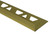 Aluminum Tile Edge 1/2 Inch(12MM) - 8 Foot - Bright Brass - Pack of 10