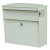 White Townhouse Wall Mount Locking Mailbox