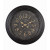 Dante-23 inch Black Wall Clock with Raised Dial