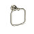 Revival Towel Ring in Vibrant Brushed Nickel