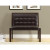 Bench - 40''L / Dark Brown Leather-Look / Cappuccino Wood