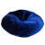 Blue Chenille Bean Bag - 98 Inch