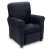 Rich Black Microfiber Urban Juvenile Recliner