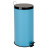 30L Metal Step Trash Can; Blue