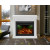 Beale Electric Fireplace; 25 Inch Electric Fireplace with doors; White