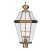 Providence 4 Light Antique Brass Incandescent Post Head with Clear Beveled Glass