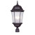 Providence 3 Light Bronze Incandescent Post Head with Clear Water Glass