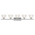 Providence 5 Light Brushed Nickel Incandescent Bath Vanity with Satin Glass