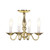 Providence 4 Light Bright Brass Incandescent Chandelier