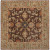 Brawley Chocolate Wool Square  - 4 Ft. Area Rug