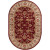 Brisbane Red Wool Oval  - 8 Ft. x 10 Ft. Area Rug
