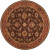 Cabris Chocolate Wool Round  - 8 Ft. Area Rug