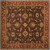 Cabris Chocolate Wool Square  - 8 Ft. Area Rug