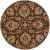 Calabasas Chocolate Wool Round  - 8 Ft. Area Rug