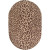 Alhambra Tan Wool 6 Feet x 9 Feet Oval Area Rug