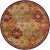 Abbaretz Red Wool Round  - 4 Ft. Area Rug