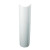 Parigi Lavatory Pedestal Only in White