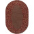 Alturas Chocolate Wool 6 Ft. x 9 Ft. Area Rug Oval