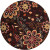 Arcadia Chocolate Wool 6 Ft. Round Area Rug