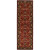 Calistoga Red Wool  - 3 Ft. x 12 Ft. Area Rug