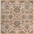 Brentwood Beige Wool Square  - 6 Ft. Area Rug