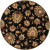 Burbank Black Wool Round  - 6 Ft. Area Rug