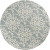 Haisnes Silver Gray Polyester Round  - 8 Ft. Area Rug
